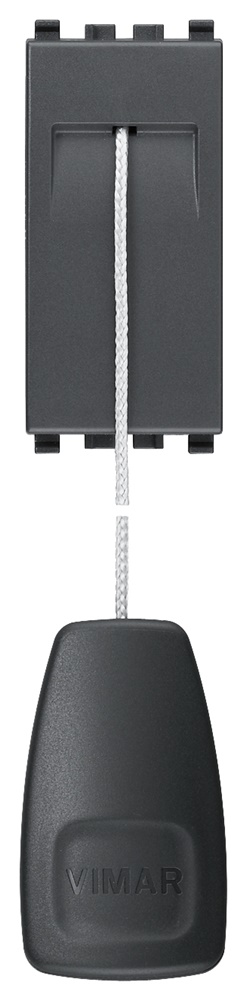 Pulsante 1P NC 10A tirante grigio con cordone 1,5 m per comando elettrico