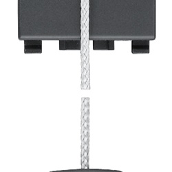Pulsante 1P NC 10A tirante grigio con cordone 1,5 m per comando elettrico