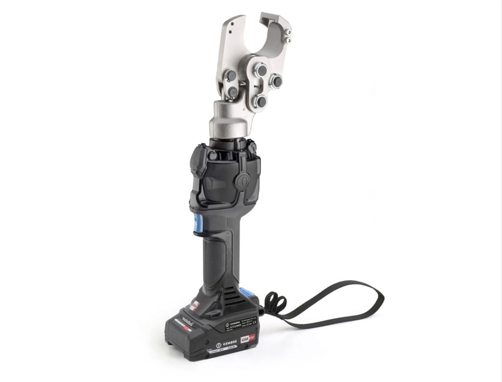 Tranciacavi a batteria 32 mm cavi rame alluminio uso professionale