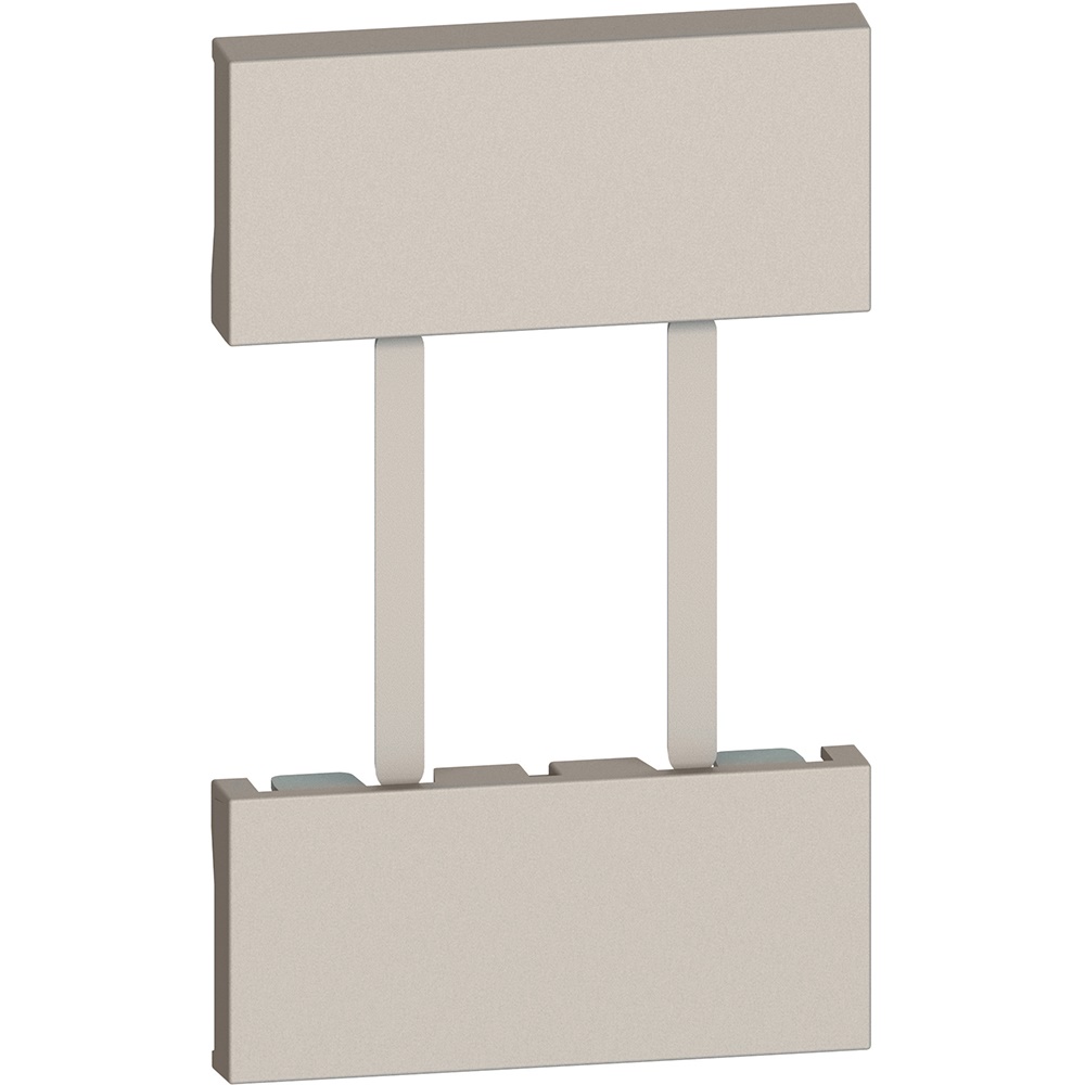 Cover presa US-EU doppia modulazione 2 moduli sabbia uso residenziale