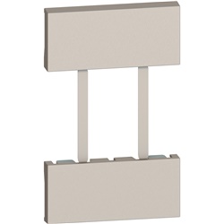 Cover presa US-EU doppia modulazione 2 moduli sabbia uso residenziale