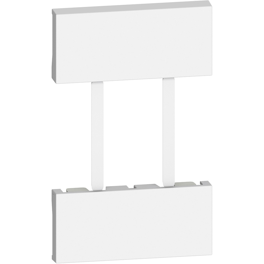 Cover protezione prese US-EU 2 moduli bianco installazione elettrica