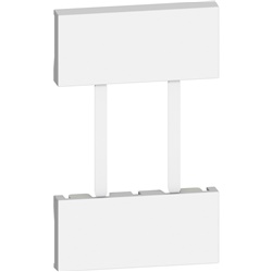 Cover protezione prese US-EU 2 moduli bianco installazione elettrica