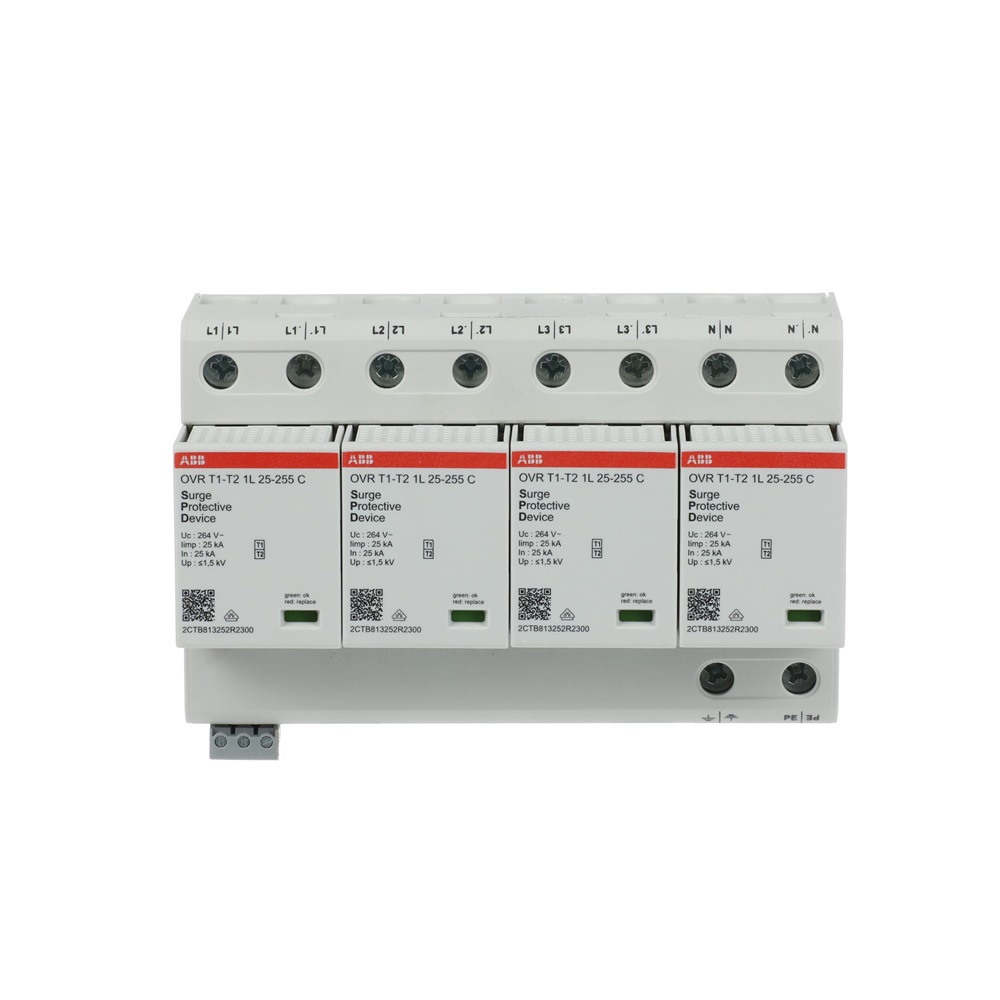 Protezione sovratensioni OVR T1-T2 4L 100-255V per impianti residenziali e industriali