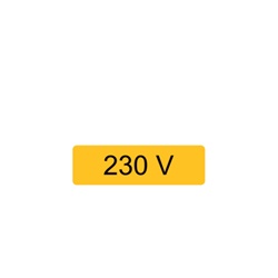 Etichetta avvertimento WST-OTY 30x100 mm segnalazione macchinari