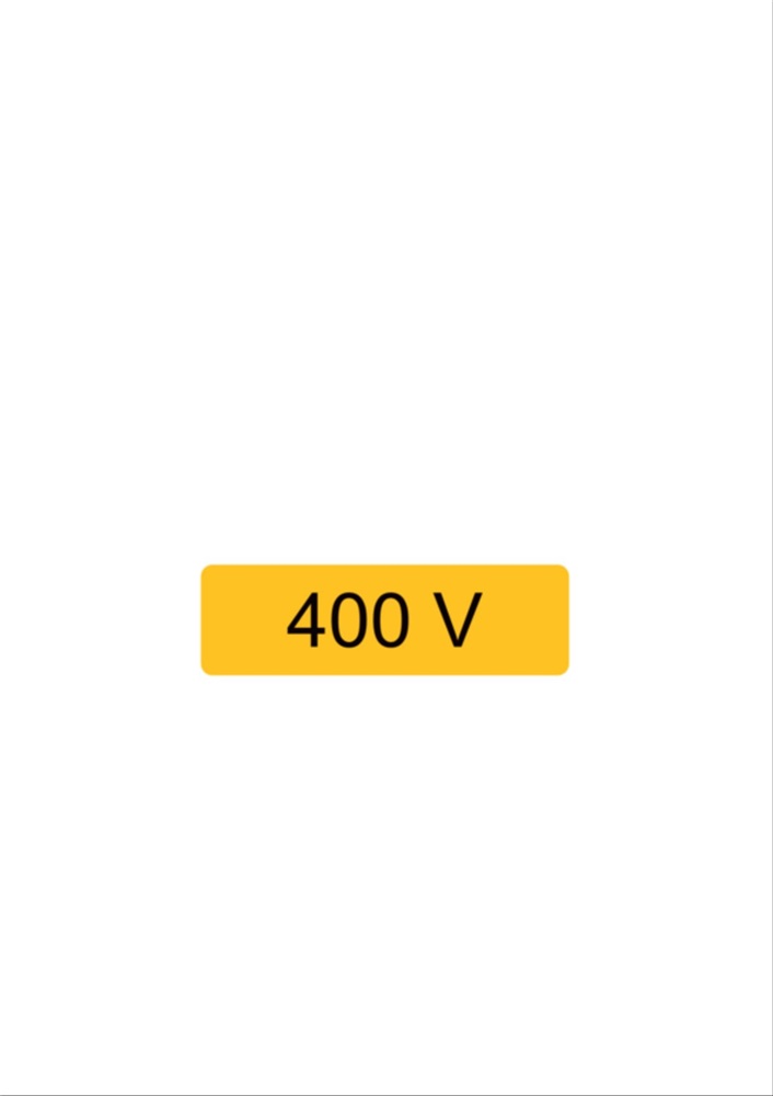 Etichetta avvertimento WST-OTY 30x100 mm per impianti macchinari