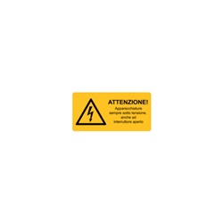 Etichetta avvertimento WST-LAY 52x105mm per macchinari e impianti