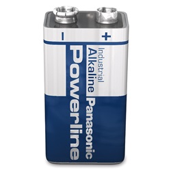 Pila 9V Panasonic Powerline 6LR61 batteria lunga durata per dispositivi portatili e installazioni elettriche