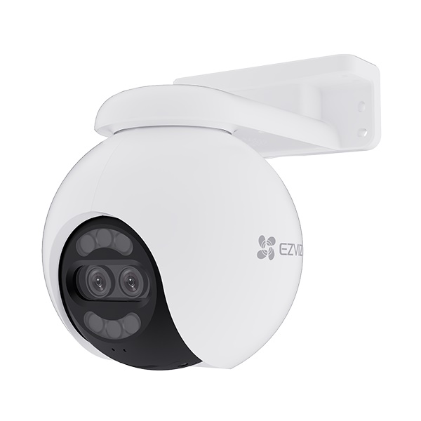 Telecamera sorveglianza 4K doppio obiettivo motorizzata PoE per esterni