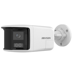Telecamera bullet IP 8MP dual lens 2mm panoramica PoE videosorveglianza esterna professionale