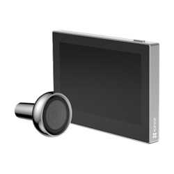Spioncino Smart Wi-Fi Argento per porte controllo accessi sicurezza domestica