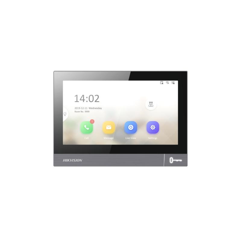Postazione interna IP 7 vetro temperato audio bidirezionale PoE controllo visivo sicurezza avanzata