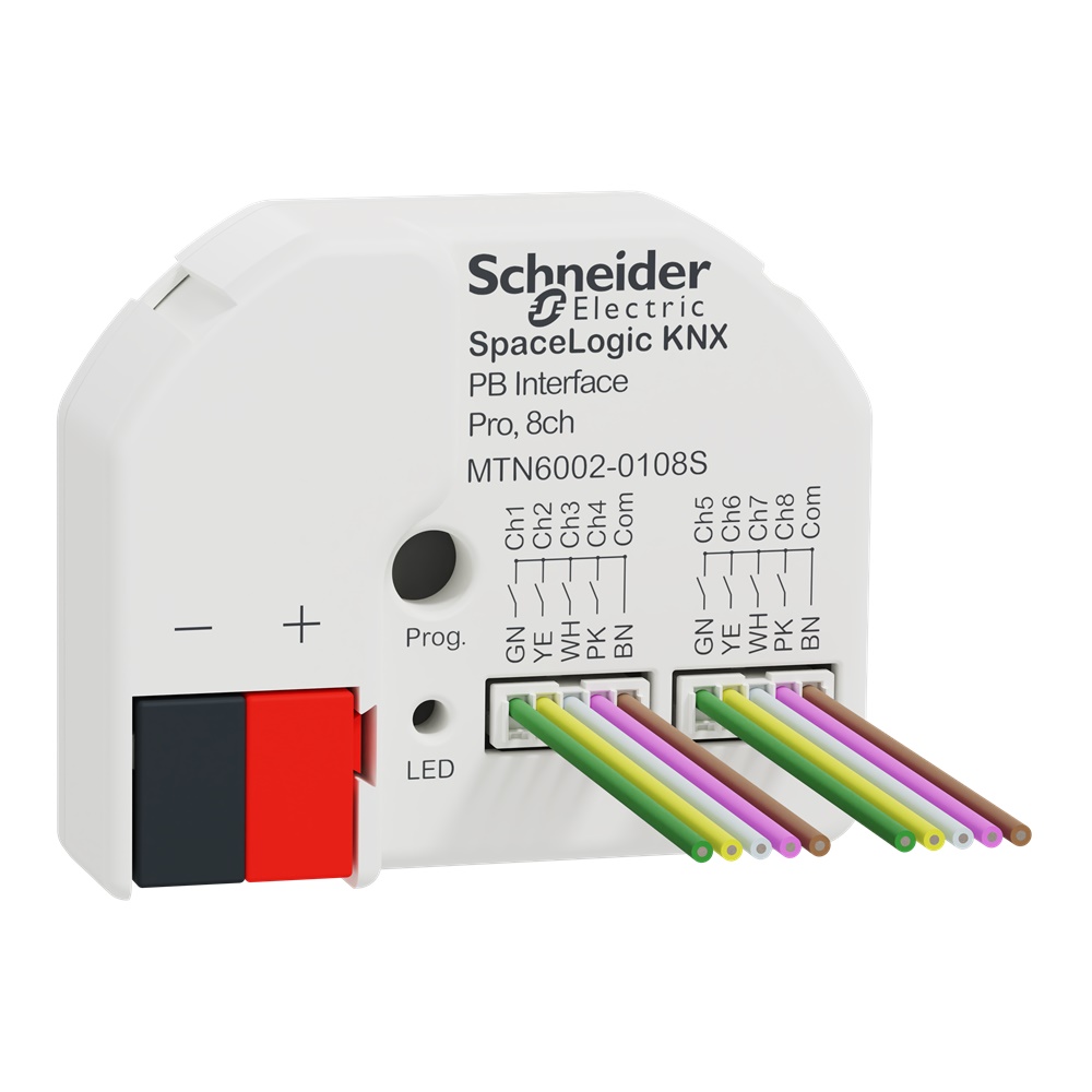 Interfaccia pulsanti KNX Secure Pro 8 canali controllo illuminazione automazione edifici