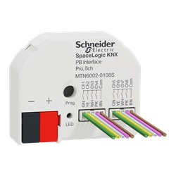 Interfaccia pulsanti KNX Secure Pro 8 canali controllo illuminazione automazione edifici