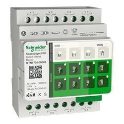 Master Switch KNX Secure 8/4 canali 16A controllo luci tende tapparelle SpaceLogic