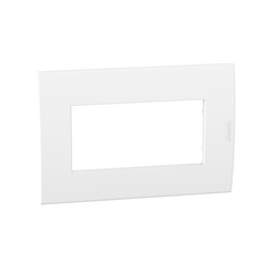 Placca MatixGO 4 moduli bianca per colonne elettriche