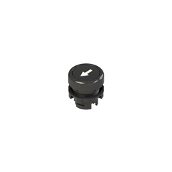 PULSANTE AD IMPULSO RASATO NERO CON