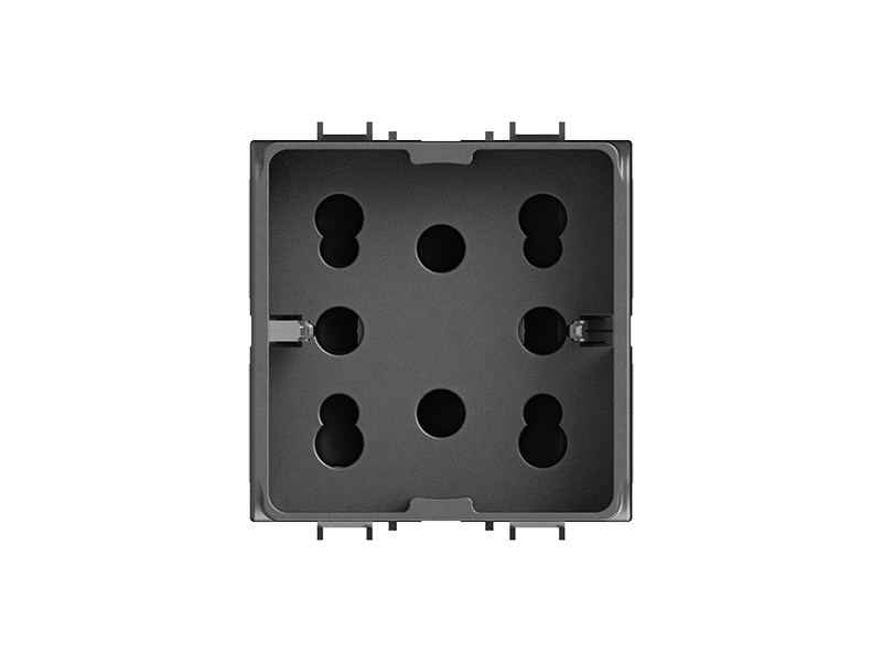Side Gewiss Chorus Nero 16A 2 moduli per impianti elettrici residenziali