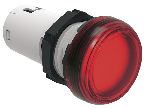 Indicatore luminoso monoblocco LED rosso Ø22mm 110VDC serie Platinum