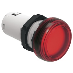 Indicatore luminoso monoblocco LED rosso Ø22mm 110VDC serie Platinum