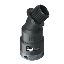 CURVA 45 IP66 BF12 M16  NERO