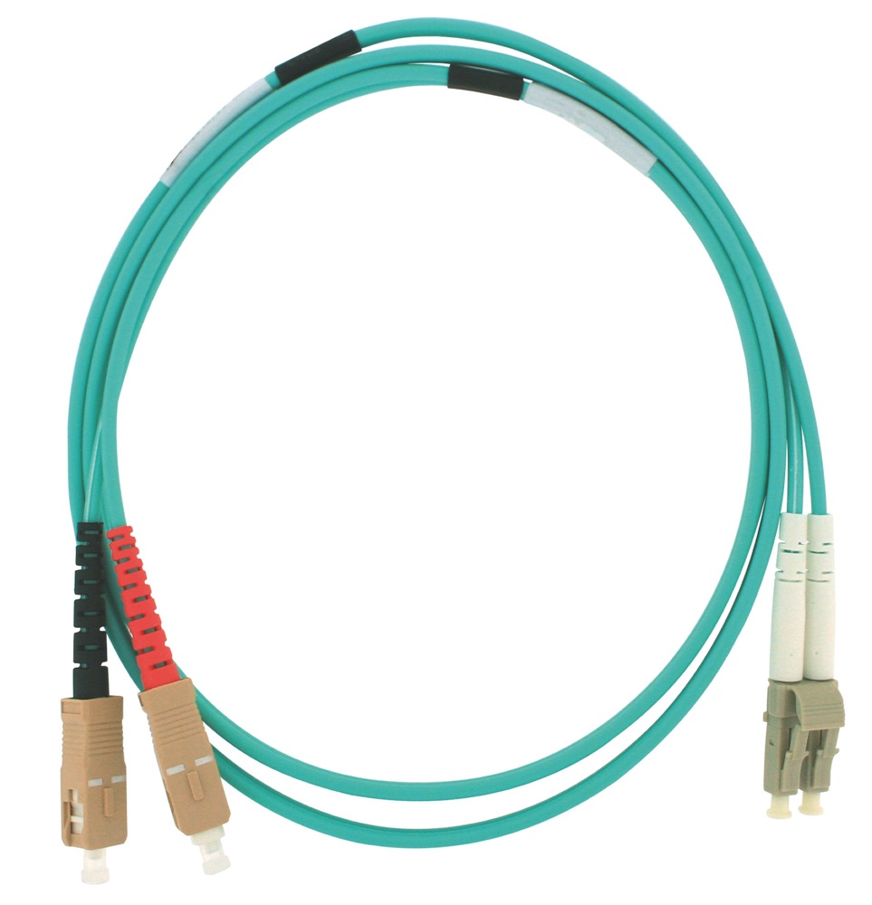 CORD DUPLEX LC/SC OM3 3M TURQUOISE