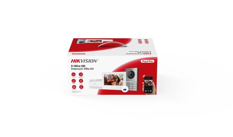 Kit videocitofono monofamiliare due fili con tastiera numerica espandibile display video controllo accessi