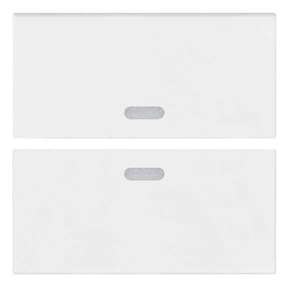 DUE MEZZI TASTI 2M NEUTRI BIANCO