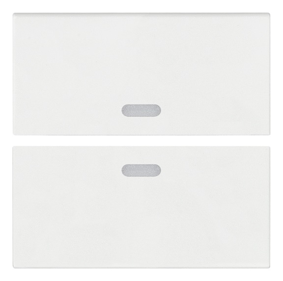 DUE MEZZI TASTI 2M NEUTRI BIANCO