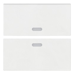 DUE MEZZI TASTI 2M NEUTRI BIANCO