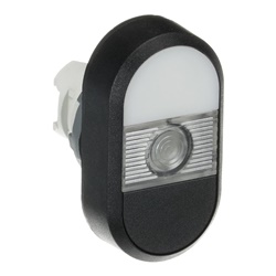 ABEO 550 7 Pulsante Doppio Luminoso Trasparente Sicurezza Impianti Elettrici