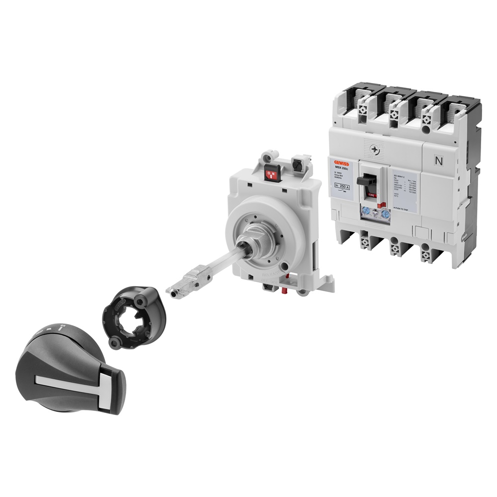 Manovra rotativa rinvio IP5X MSX/E/D160-250 interruttore scatolato distribuzione potenza
