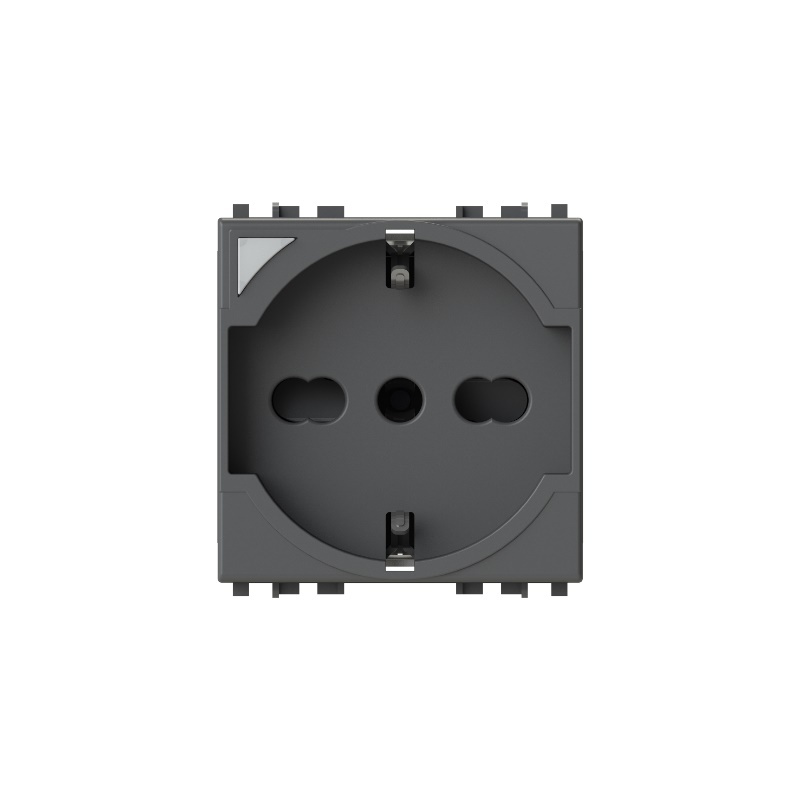Presa intelligente P40 Vimar Arkè grigio 16A 2 moduli compatibile Alexa Google Assistant