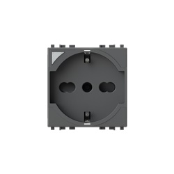 Presa intelligente P40 Vimar Arkè grigio 16A 2 moduli compatibile Alexa Google Assistant