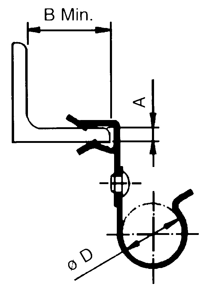 Clip Easy fissaggio tubi diametro 25-30mm spessore 1,5-4mm per impianti elettrici