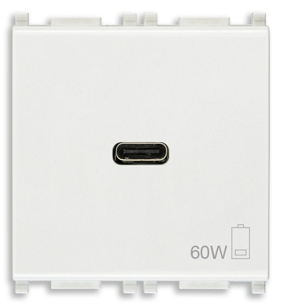 ALIMENTATORE USB C 60W PD BIANCO