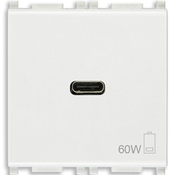Alimentatore USB C 60W Power Delivery bianco per notebook tablet smartphone