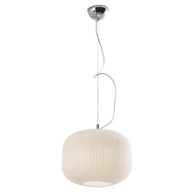 SOSPENSIONE IN VETRO SOFFIATO BIANC