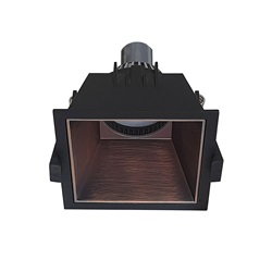 INCASSO GU10 1X13W QUADRATO BZ