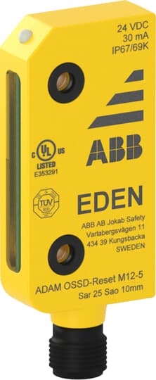 Sensore sicurezza compatto OSSD Reset connettore M12-5 poli per automazione industriale IP67/IP69K