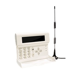 Combinatore telefonico GSM 4G stand-alone 5 ingressi/uscite programmabili con display LCD e tastiera programmazione per controllo remoto sicurezza