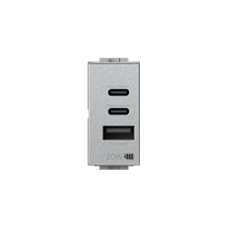 USB presa USB CCA Power Delivery 20W Bticino Livinglight Tech per alimentazione rapida