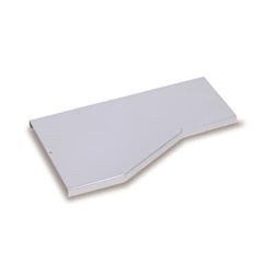 Coperchio riduzione laterale sinistro 200/100mm zincato per canalina elettrica