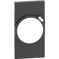 Cover presa combinata FR/BE con USB 2 moduli nera per impianti elettrici