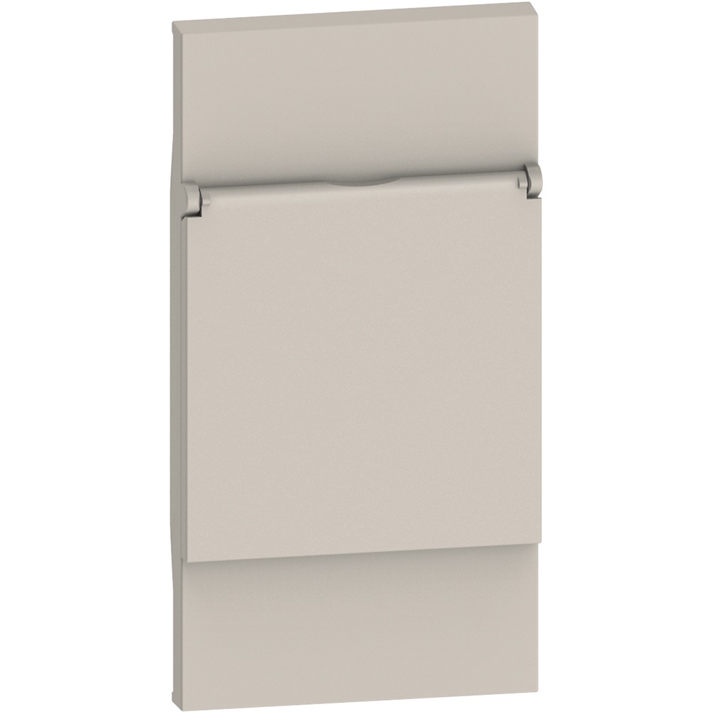 Cover sportello 2 moduli per prese standard tedesco franco/belga sabbia