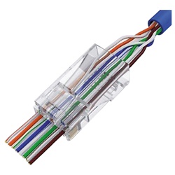 Spina Cat.6 UTP fori passanti alta velocità connessioni rete Ethernet affidabile