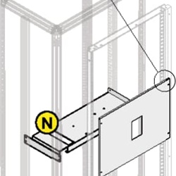 KIT XT7 3-4 poli installazione verticale 500x600 mm per quadri elettrici