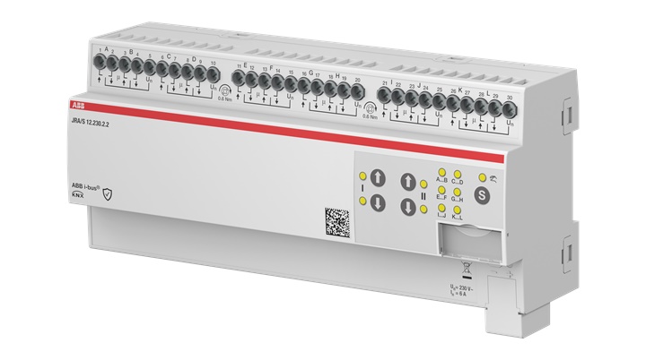 Attuatore tapparelle 12 canali 230 V AC modulare per sistema EIB/KNX controllo centralizzato avvolgibili