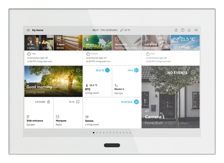 Pannello touch domotico SmartTouch 10” IPS 1280x800 Wi-Fi KNX residenziale professionale