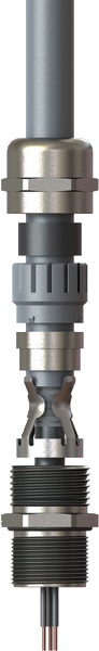 Pressacavo metallico EMC 4 ISO/M 16 IP68 per cavi blindati assemblaggio rapido